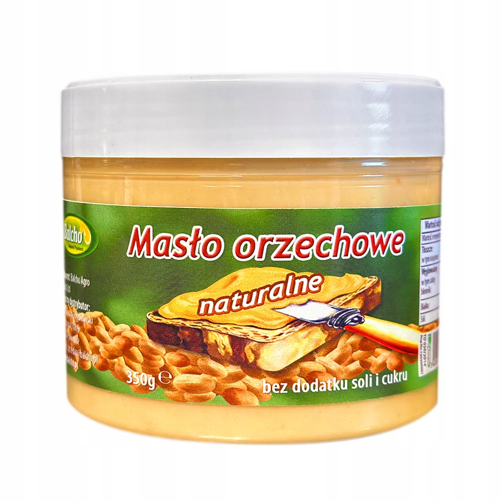 MASŁO Z ORZESZKÓW ZIEMNYCH BALCHO 350g - 100% NATURALNA PASTA bez dodatków